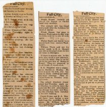 Five newspaper columns about Fall City, c1901